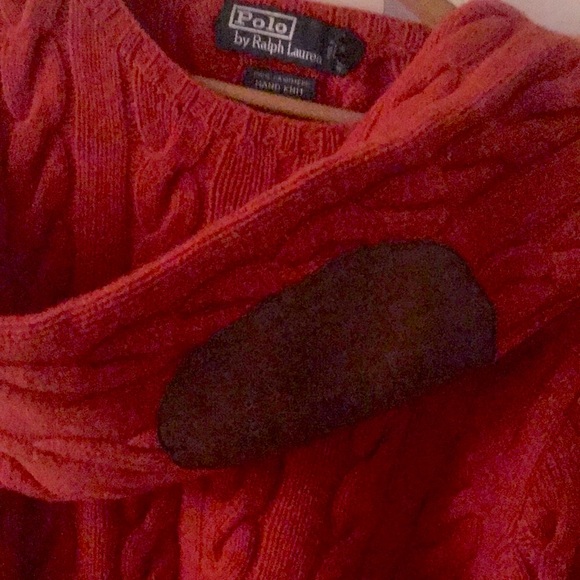 Price Firm!!Vintage Ralph Lauren 100% cashmere hand knit cable crew neck sweater - Picture 4 of 8